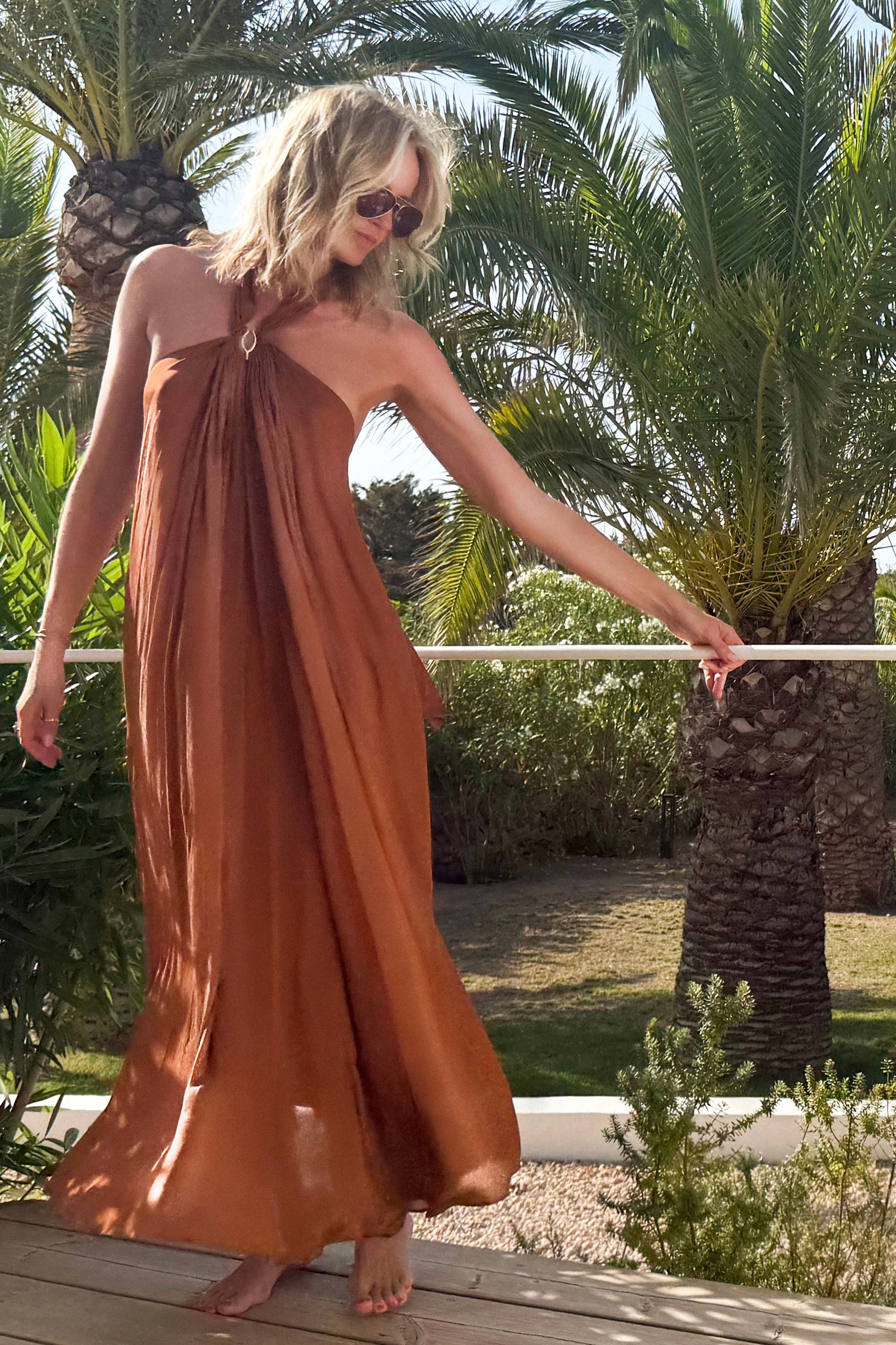 amazon brown dress MAXI XS/S Sheath Royal Blue One colorCode_858 line silhouette Flavor:Vanilla