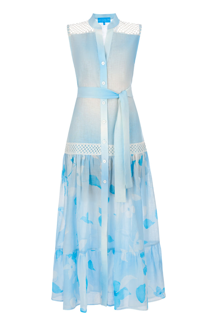 TIERED RETE MAXI DRESS