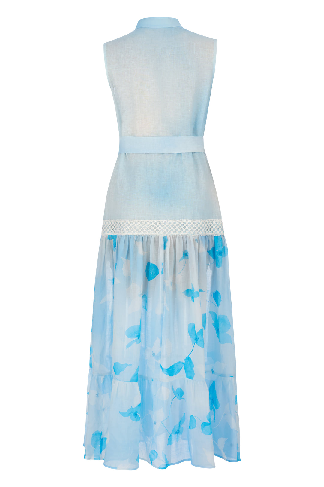 TIERED RETE MAXI DRESS